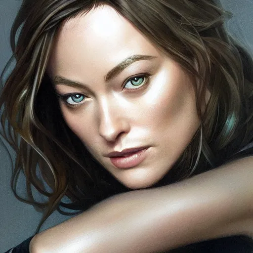 Image similar to full figure ultra realistic illustration, olivia wilde as selina kyle, intricate, elegant, highly detailed, digital painting, artstation, concept art, smooth, sharp focus, illustration, art by artgerm and greg rutkowski and alphonse mucha