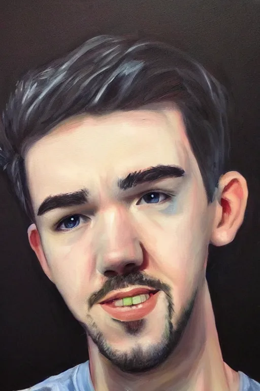 Image similar to Sean McLoughlin, Jacksepticeye, Irish Youtuber, solo portrait 🎨🖌️ 🔥💚