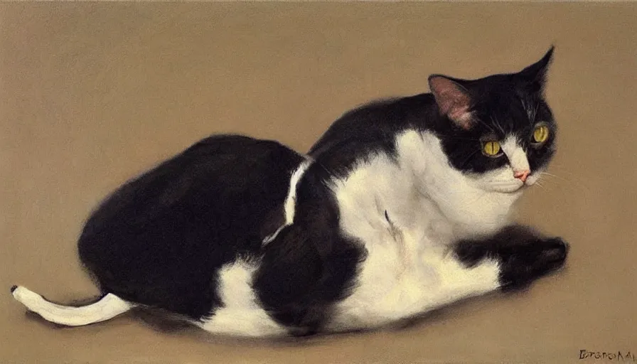 Prompt: painting by borremans, cat, detailed, stunning