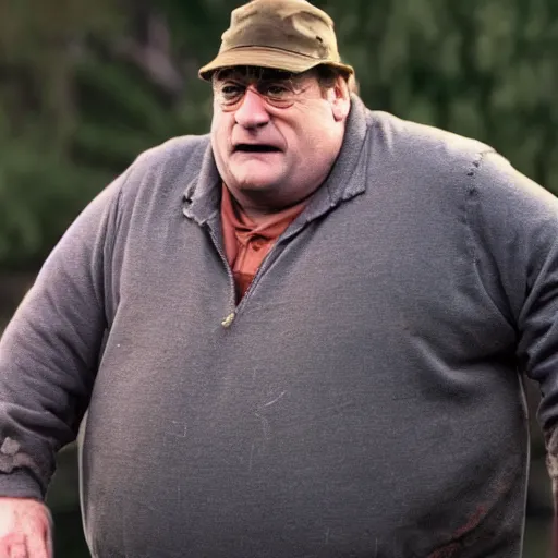 Image similar to Live Action Still of John Goodman playing and dressed as Peter Griffin, real life, hyperrealistic, ultra realistic, realistic, highly detailed, epic, HD quality, 8k resolution, film still