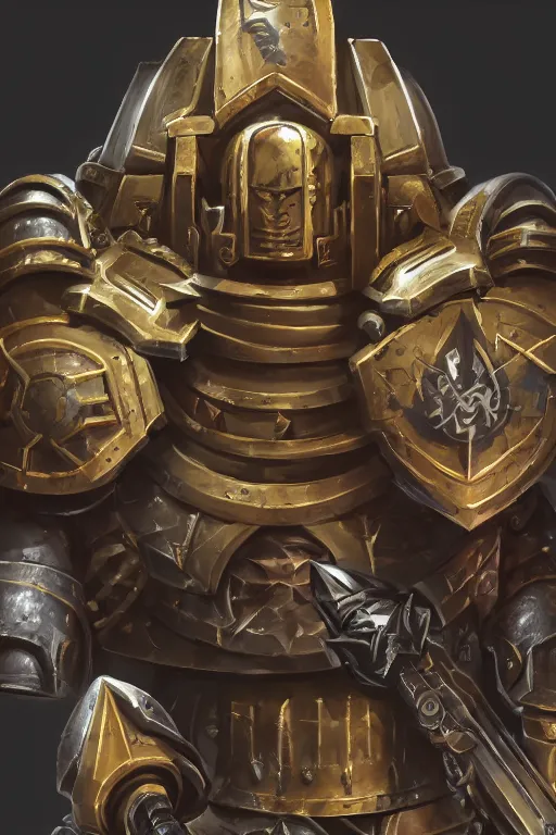 Image similar to armor portrait heros warhammer 4 0 k horus heresy fanart - the primarchs emperor by johannes helgeson animated with vfx concept artist & illustrator global illumination ray tracing hdr fanart arstation zbrush central hardmesh 8 k octane renderer comics stylized