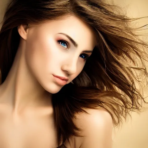 Prompt: portrait photography of beautiful woman face