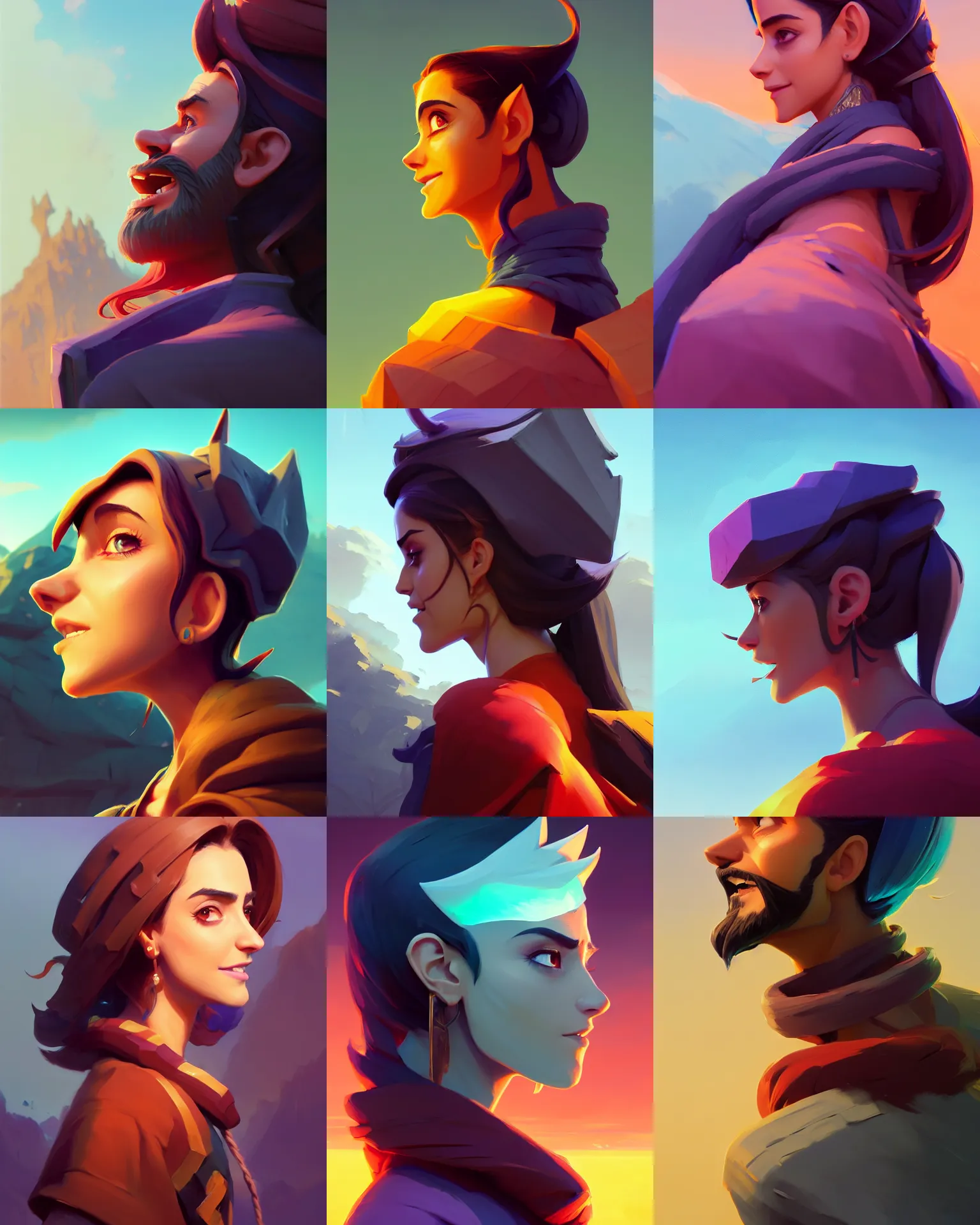 Prompt: side - profile painted portrait, maya ali, sorcerer, clash of clans, unreal, dynamic lighting, smooth, gaudy colors, octane render aesthetic, matte painting concept art, official fanart behance hd artstation by jesper ejsing, by rhads and makoto shinkai and lois van baarle and ilya kuvshinov and rossdraws