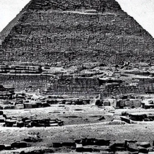 Prompt: the common ancestor of all pyramids in history