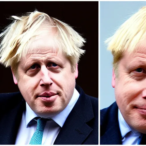 Image similar to boris johnson with a bowl cut