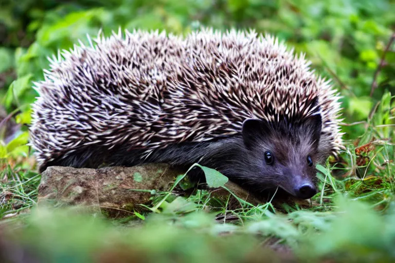 Image similar to a photo of a zekrom hedgehog in its natural habitat, kodak ektachrome e 1 0 0 photography