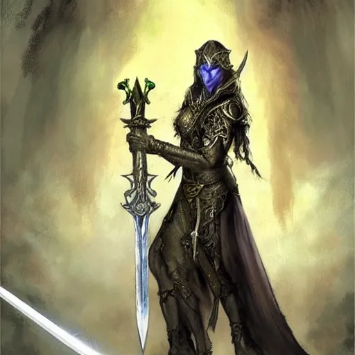 Image similar to sword, ancient, ornate powerful elven, concept art by by steve prescott