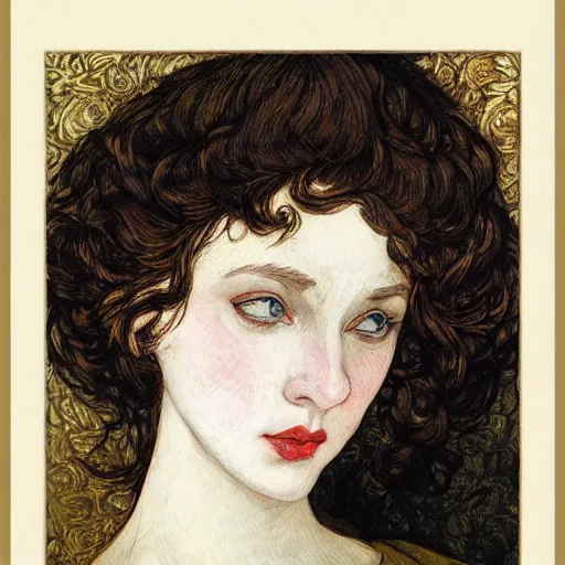 Prompt: Female Portrait, Rebecca Guay.