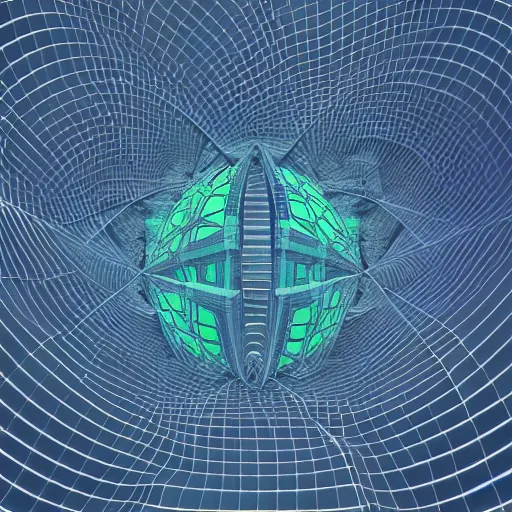 Image similar to 3d fractal render, hypercube