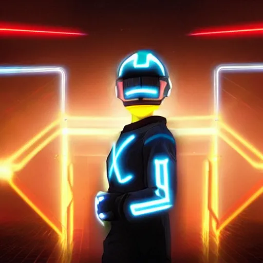 Prompt: God :: inspired by Tron Legacy