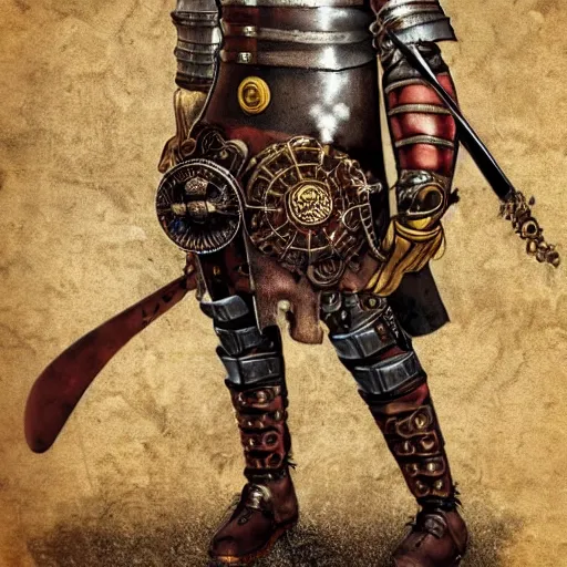 Image similar to steampunk roman warrior s