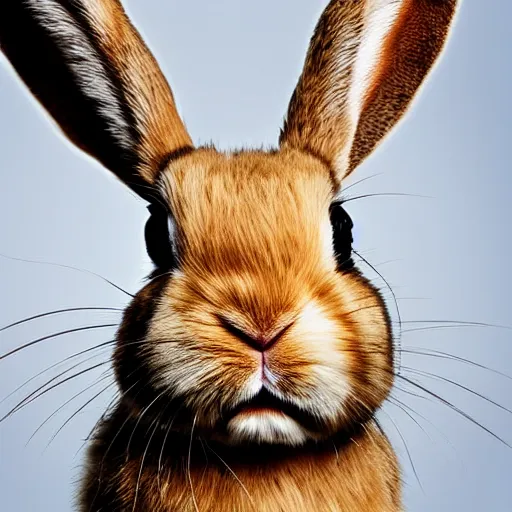 Prompt: image of a bunny with multiple heads, studio photo, 8k resolution