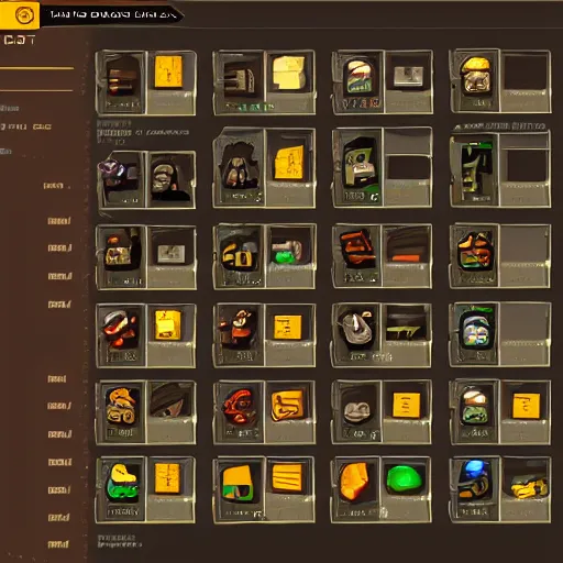 Image similar to Video Game inventory UI