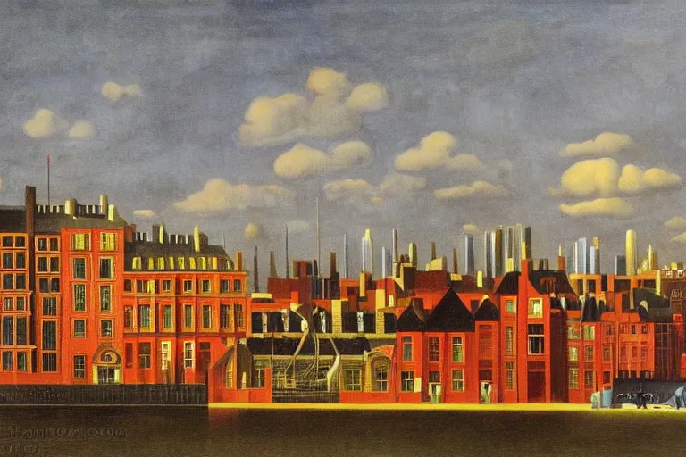 Prompt: color sketch of the london skyline, highly detailed, dramatic lighting, intense shadows, rich deep colours, by henri rousseau