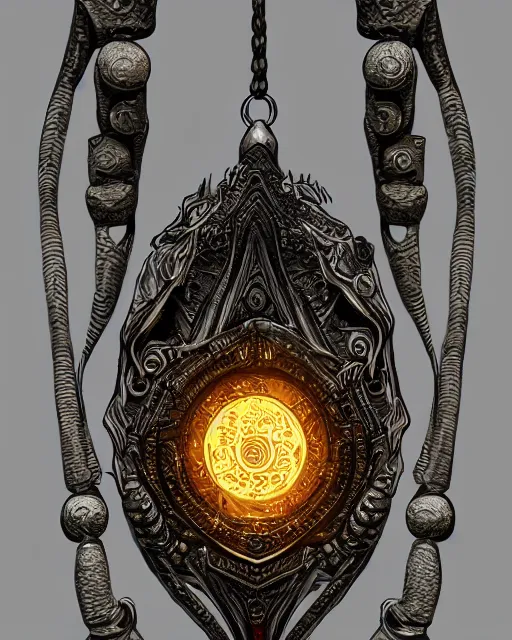 Image similar to close up of an amulet, fantasy, intricate, elegant, highly detailed, digital painting, artstation, concept art, smooth, sharp focus, illustration