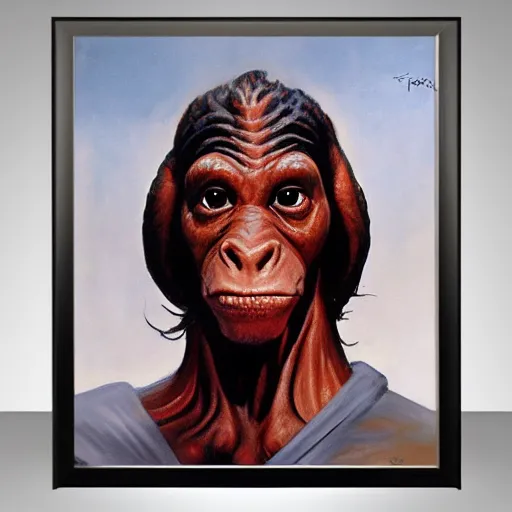 Prompt: ultra realistic portrait painting of jar jar binks as a sith lord, art by frank frazetta, 4 k, ultra realistic, highly detailed, epic lighting