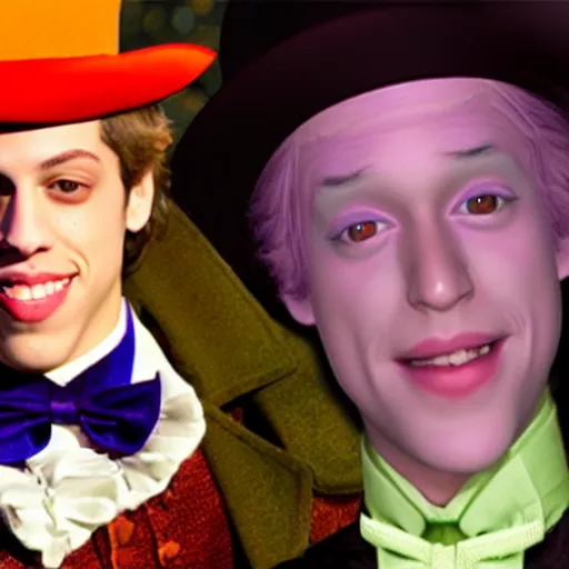 Image similar to Pete Davidson as Willy Wonka 4K quality super realistic