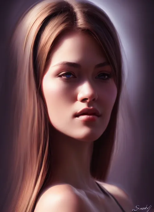 Image similar to photo of a gorgeous young woman in the style of stefan kostic, realistic, sharp focus, 8k high definition, insanely detailed, intricate, elegant, art by stanley lau and artgerm