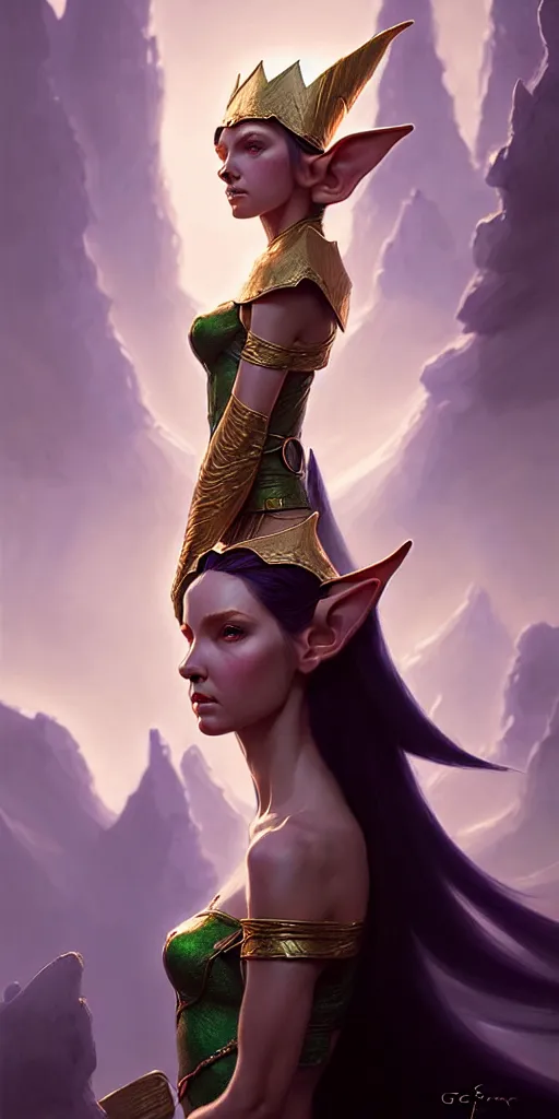 Image similar to an elf queen, digital art, highly detailed, elegant, 3 d art by serafleur and greg rutkowski, hyper realism