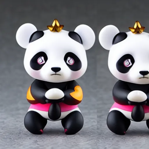 Image similar to panda, nendoroid, figurine, detailed product photo