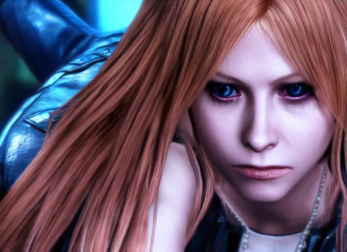 Image similar to Avril Lavigne as a playable character in Dead or Alive, detailed game screenshot 4K