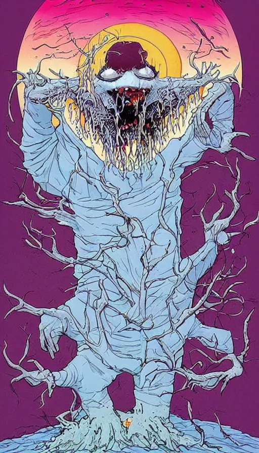 Image similar to the end of the world, by alex pardee