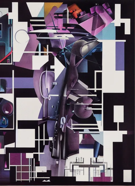 Image similar to futuristic fine lasers tracing, futuristic japan rural nature touring and ceramics, by steven meisel, kaws, rolf armstrong, mondrian, kandinsky, perfect geometry abstract acrylic, octane hyperrealism photorealistic airbrush collage painting, dark monochrome, fluorescent colors, minimalist rule of thirds, eighties eros