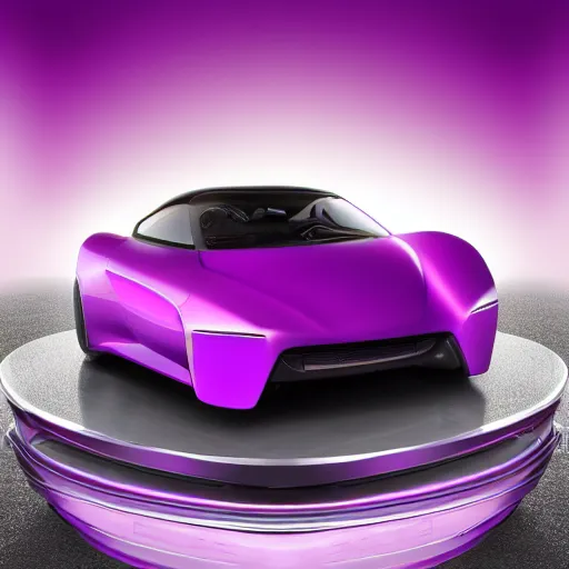 Image similar to Purple car drom the future