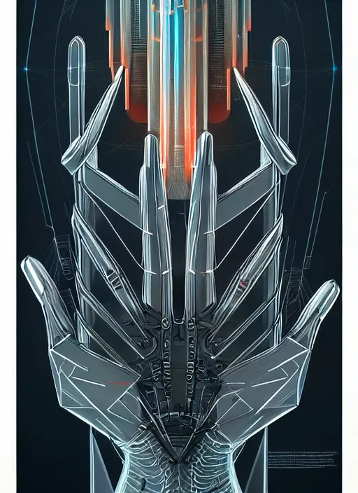 Prompt: symmetry!! mechanism in the palm of a hand, product render retro - futuristic poster scifi, intricate, elegant, highly detailed, digital painting, artstation, concept art, smooth, sharp focus, illustration, dreamlike, art by artgerm