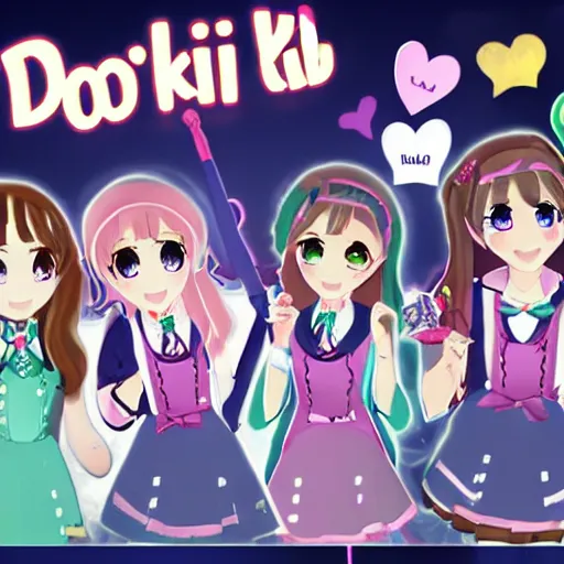 Image similar to doki doki literature club