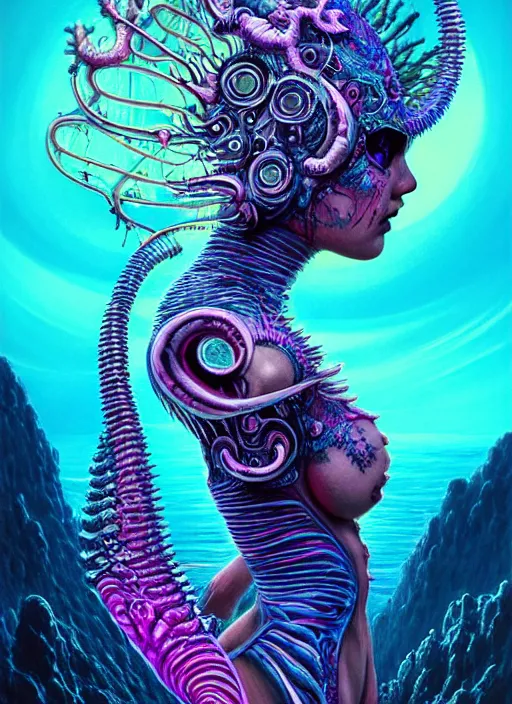 Prompt: hyper detailed ultra sharp of a silicone goddesscore slutpunk biocore overcrowded ocean city bioluminated seawomen trending on artstation, warpaint aesthetic, earthwave, colorful, psychedelic, ornate, intricate, digital painting, concept art, smooth, sharp focus, illustration, art by artgerm and greg rutkowski and h. r. giger, 8 k