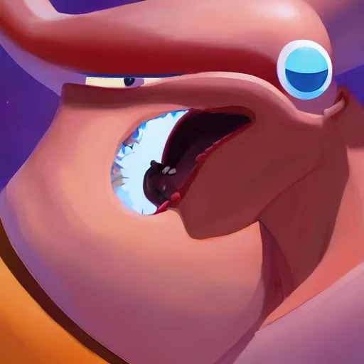 Image similar to face icon stylized minimalist earthworm jim, loftis, cory behance hd by jesper ejsing, by rhads, makoto shinkai and lois van baarle, ilya kuvshinov, rossdraws global illumination