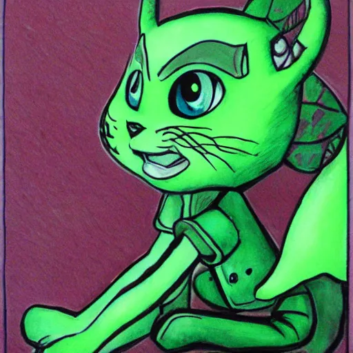 Prompt: saria art by oda