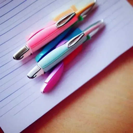 Prompt: cute pen with human features, super cute, tiny , adorable, awww aspiring, very cute