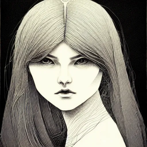 Prompt: medium portrait soft light, by sana takeda, inspired by victorian marvel comics, etching, fine, sharp high detail,