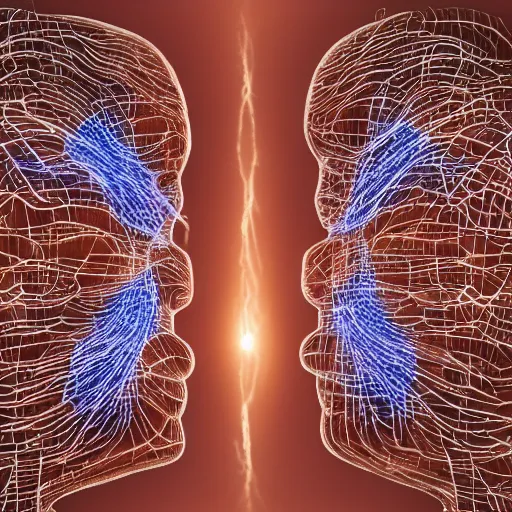 Image similar to neural synchronization between two people
