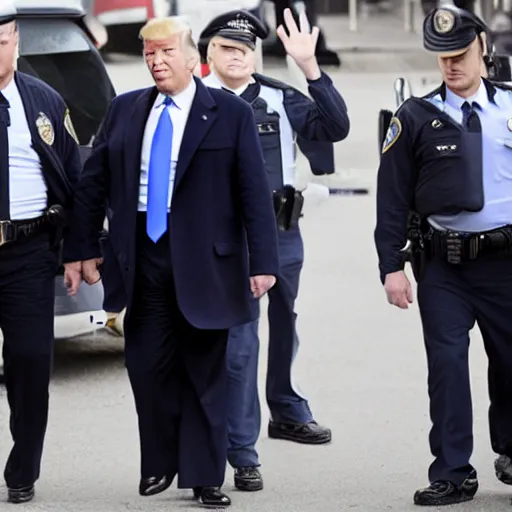 Image similar to donald trump being arrested by the fbi