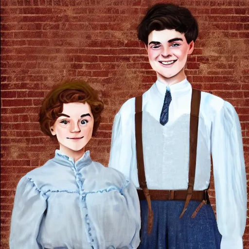 Prompt: Gilbert Blythe from anne with an e as college students, digital art