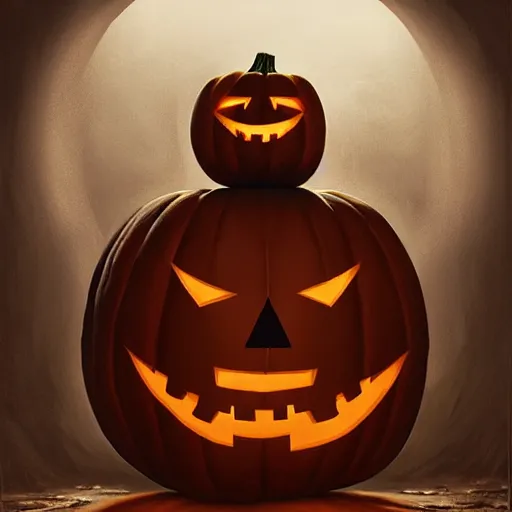 Prompt: epic masterpiece of cinematographic hyperrealism where a man dressed as a halloween pumpkin appears, the background of the image is white. realistic shaded lighting poster by craig mallismo, artgerm, jeremy lipkin and michael garmash, unreal engine, radiant light, detailed and intricate environment, digital art, art station trends
