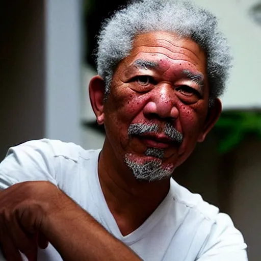 Prompt: asian morgan freeman, photo