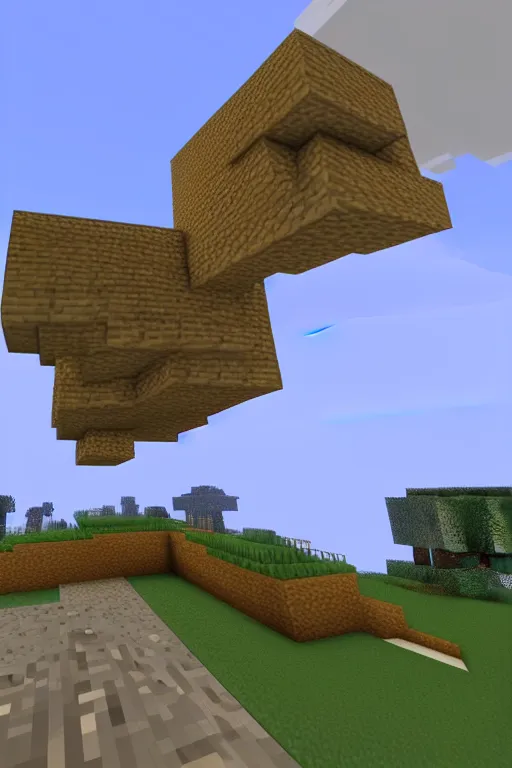 Image similar to minecraft sky mansion