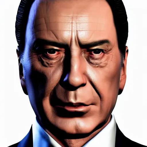 Image similar to Silvio Berlusconi in Yakuza videogame, 8k trending on artstation