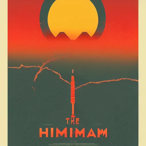 Prompt: The Hiroshima Bomb, Animation printed poster , Artwork by James Gilleard, cinematic composition, trending