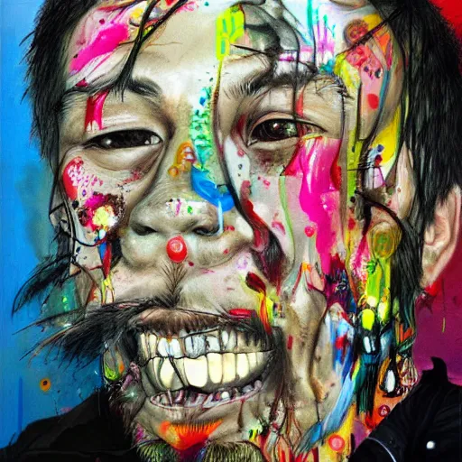 Prompt: interesting portraits by david choe