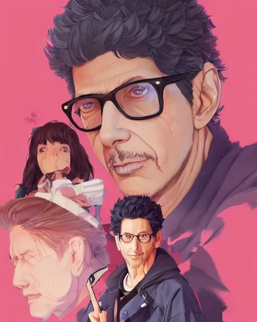 Image similar to jeff goldblum, portrait shinkai makoto studio ghibli studio key hideaki anno sakimichan stanley artgerm lau rossdraws james jean marc simonetti elegant highly detailed digital painting artstation pixiv