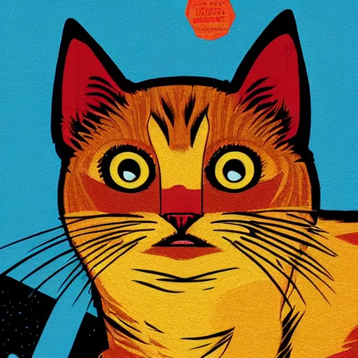 Image similar to delirium anime cat face portrait by petros afshar, tom whalen, laurie greasley, by greg rutkowski