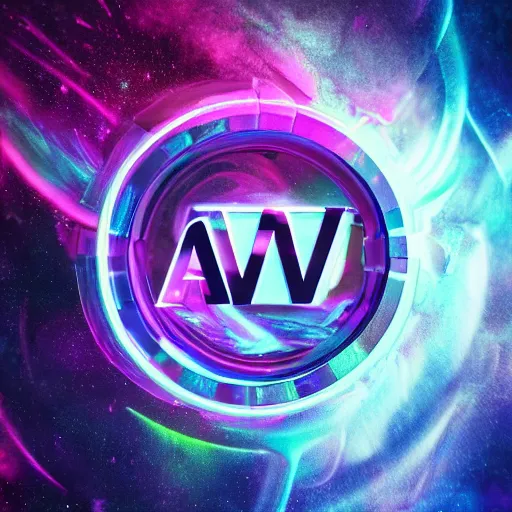 Image similar to a and w vaporwave logo, digital art, cosmic, 3 d high definition, trending on art station, photorealistic, high resolution, 8 k, octane, hyper detailed, insane details, intricate, elite, ornate, elegant trend, highly detailed and intricate, sharp focus, photography, unreal engine