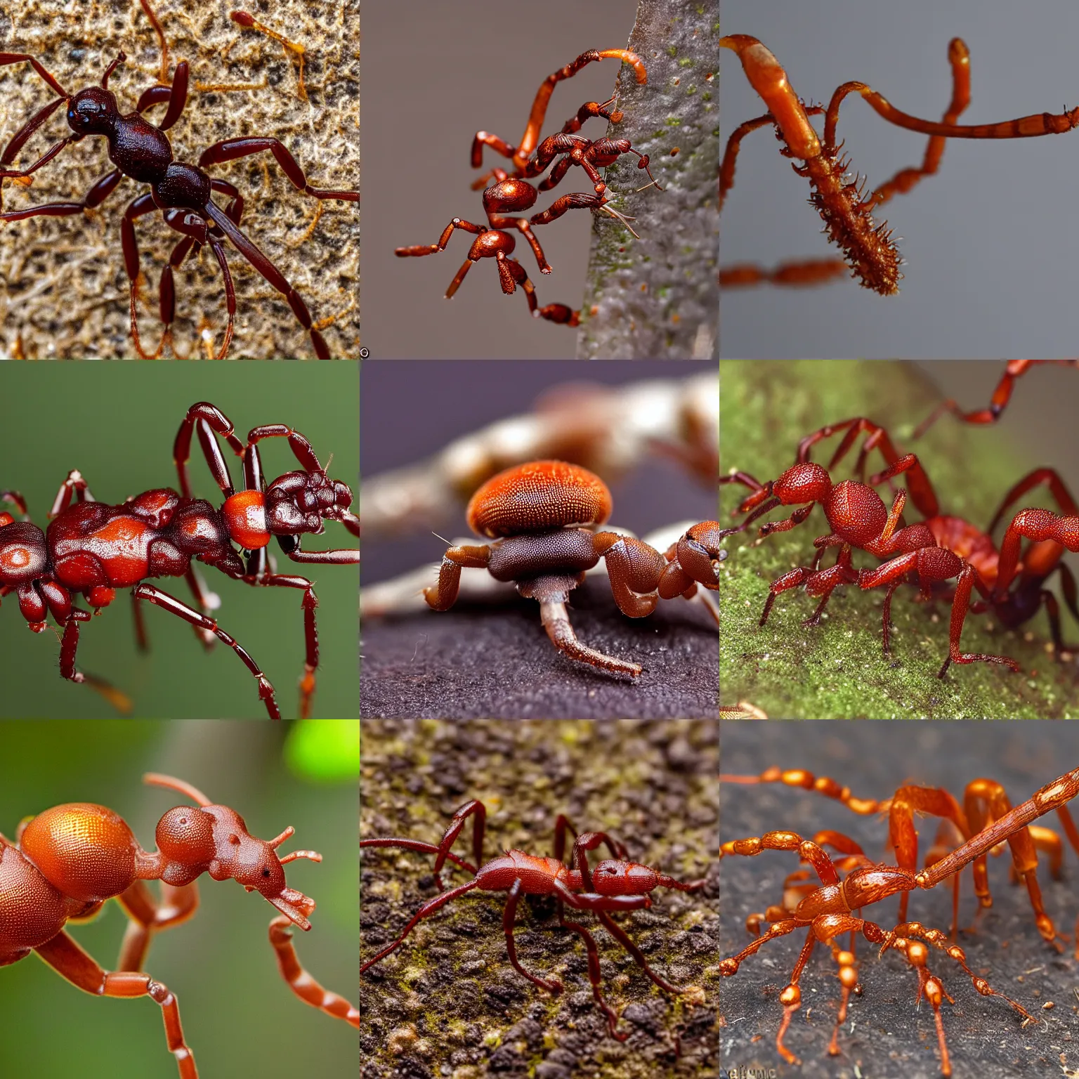 Prompt: Ophiocordyceps unilateralis Fungus ant