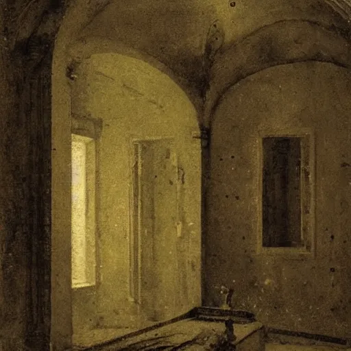 Image similar to haunted liminal abandoned room, daguerreotype by pontormo, by gustave moreau, by Bosch, art noveau, highly detailed, strong lights, liminal, eerie, Bright pastel colors