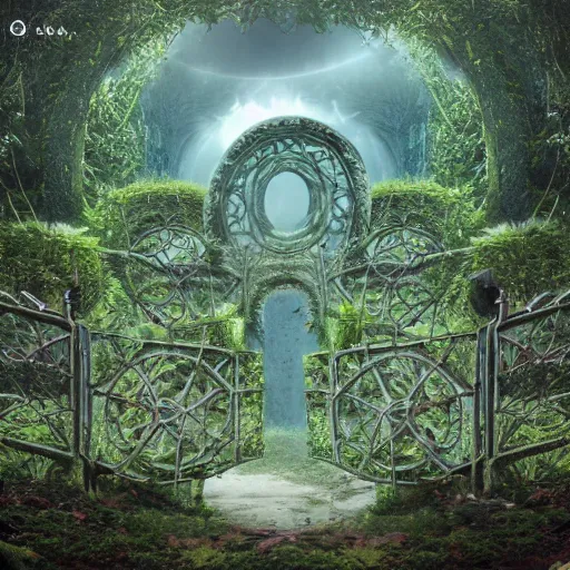 Image similar to Abandoned overgrown multiverse gateways